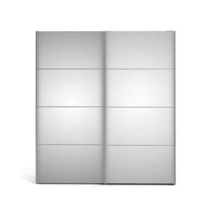 Guardaroba 2 ante Bema, Mobile camera da letto, Cabina armadio portabiti, Armadio appendiabiti, 182x64 h202 cm, Bianco