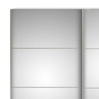 Guardaroba 2 ante Bema, Mobile camera da letto, Cabina armadio portabiti, Armadio appendiabiti, 182x64 h202 cm, Bianco