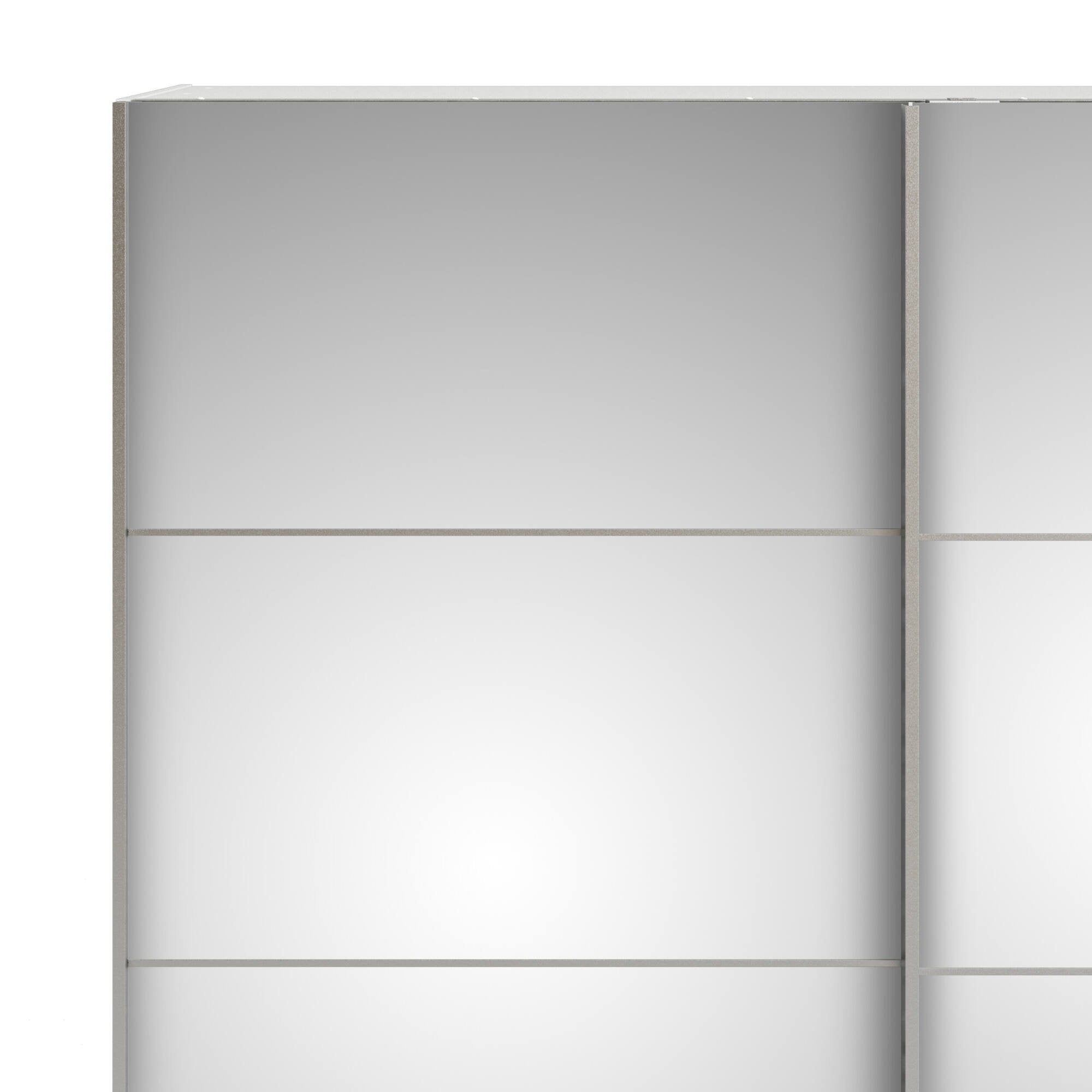 Guardaroba 2 ante Bema, Mobile camera da letto, Cabina armadio portabiti, Armadio appendiabiti, 182x64 h202 cm, Bianco