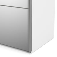 Guardaroba 2 ante Astrée, Mobile camera da letto, Cabina armadio portabiti, Armadio appendiabiti, 182x64 h202 cm, Bianco