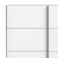 Guardaroba 2 ante Accadia, Mobile camera da letto, Cabina armadio portabiti, Armadio appendiabiti, 182x64 h202 cm, Bianco