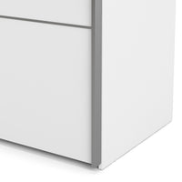 Guardaroba 2 ante Accadia, Mobile camera da letto, Cabina armadio portabiti, Armadio appendiabiti, 182x64 h202 cm, Bianco