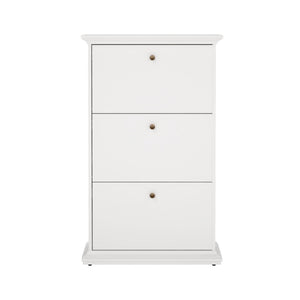 Scarpiera Gaudenzia, Mobile portascarpe, Armadio da ingresso multiuso, Mobiletto per calzature, 78x27 h128 cm, Bianco