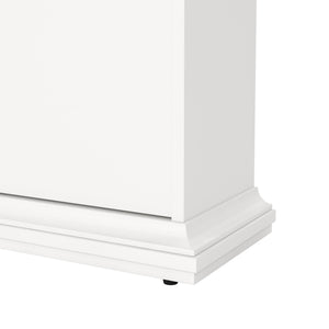 Scarpiera Gaudenzia, Mobile portascarpe, Armadio da ingresso multiuso, Mobiletto per calzature, 78x27 h128 cm, Bianco