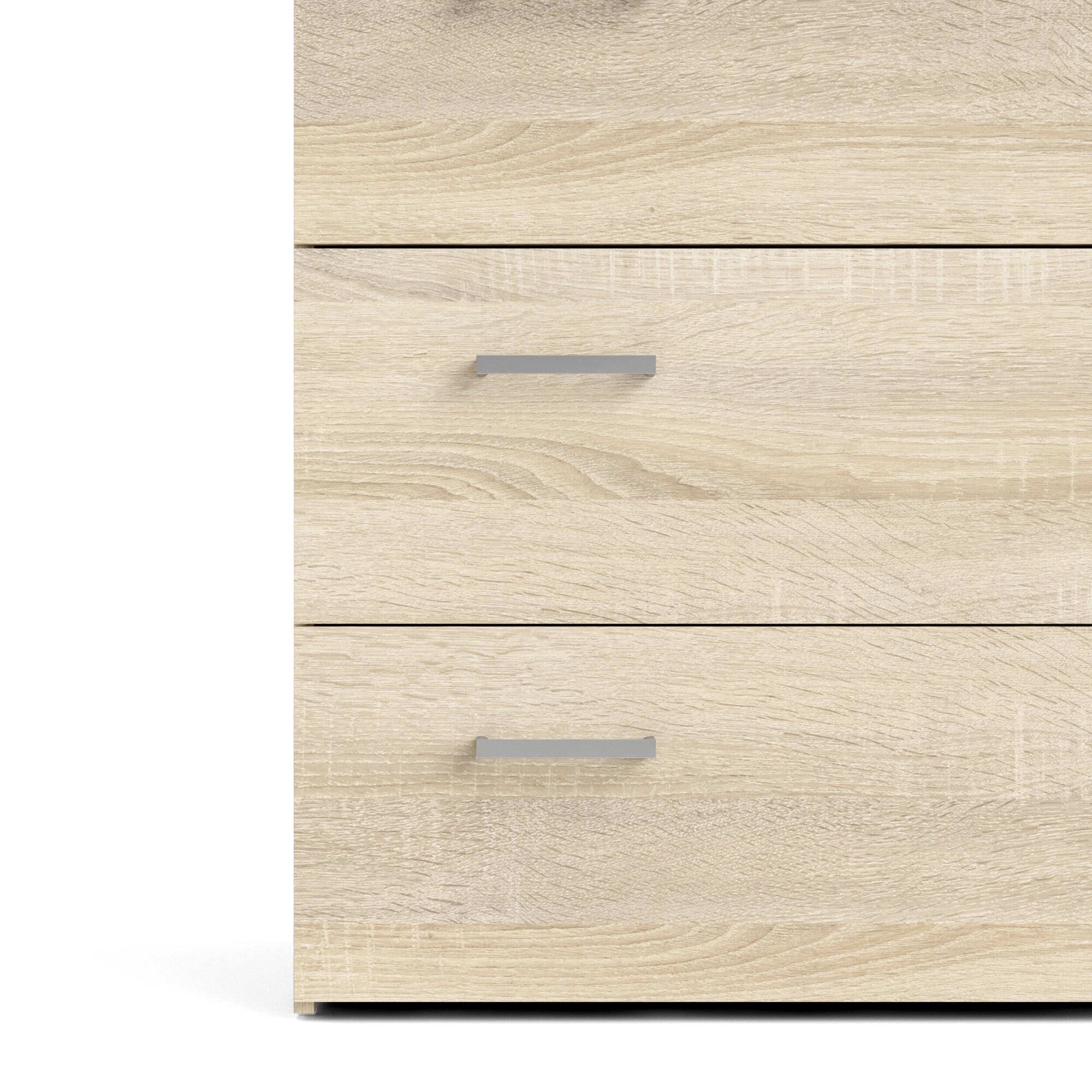 Cassettiera Adal, Settimino multiuso, Comò camera da letto, Mobile con cassetti, 74x36 h70 cm, Quercia