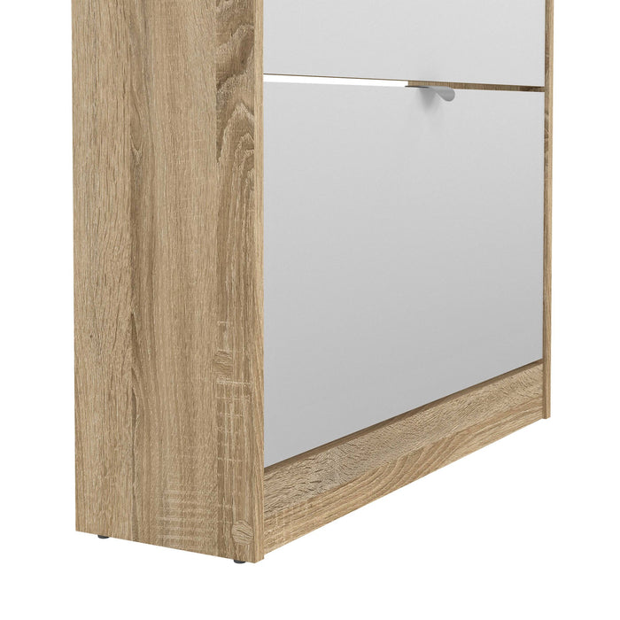 Scarpiera a cinque ante con Angiolo, colore rovere, cm 71 x 181 x 20