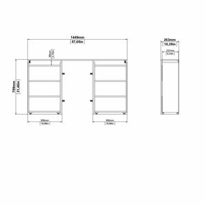 Testiera per letto con uno scaffale per Peridoto, colore bianco lucido, cm 144 x 79 x 28
