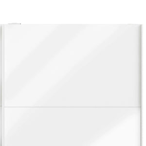 Guardaroba 2 ante Portlouis, Mobile camera da letto, Cabina armadio portabiti, Armadio appendiabiti, 182x62 h220 cm, Bianco lucido