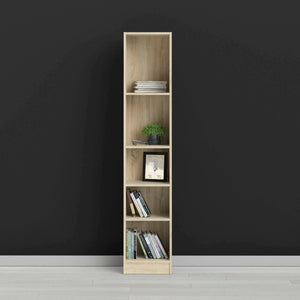 Libreria a cinque Albregio, colore rovere, cm 40 x 203 x 27