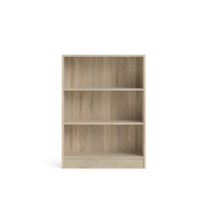 Libreria a tre Aski, colore rovere, cm 79 x 107 x 26