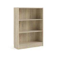 Libreria a tre Aski, colore rovere, cm 79 x 107 x 26