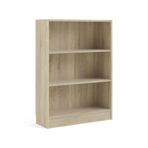 Libreria a tre Aski, colore rovere, cm 79 x 107 x 26