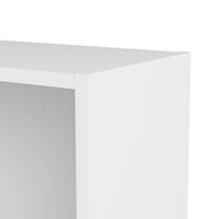 Libreria a cinque Abelarda, colore bianco, cm 79 x 107 x 27