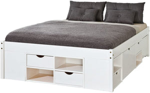 Ddege, Letto Matrimoniale Contenitore, Bianco