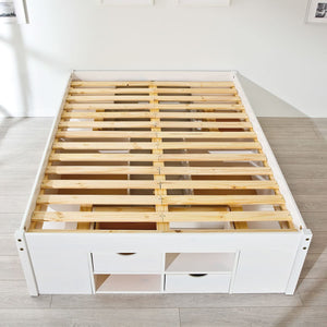 Ddege, Letto Matrimoniale Contenitore, Bianco