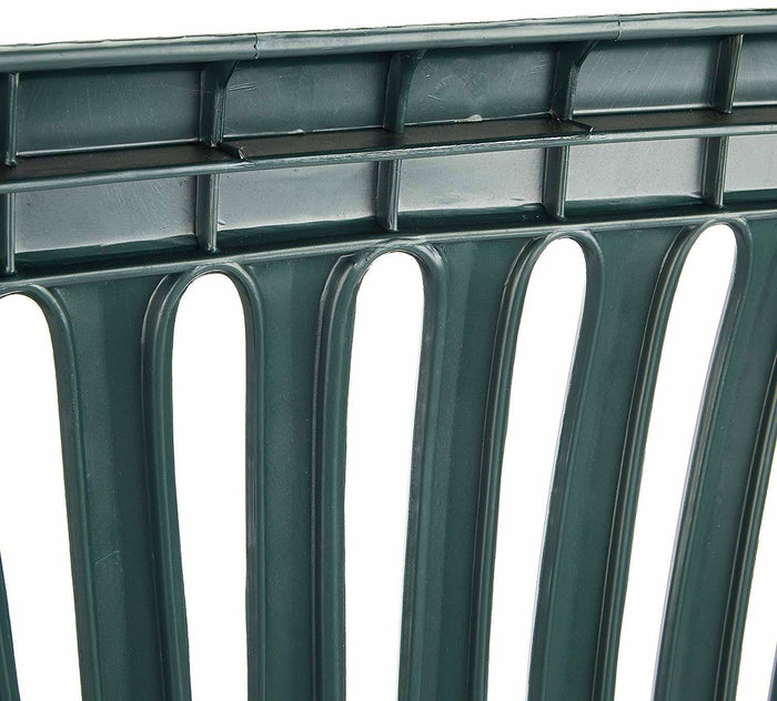 Panchina da esterno Asmi, Panca monoblocco da giardino, Panchina outdoor, 100% Made in Italy, Cm 114x55h82, Verde