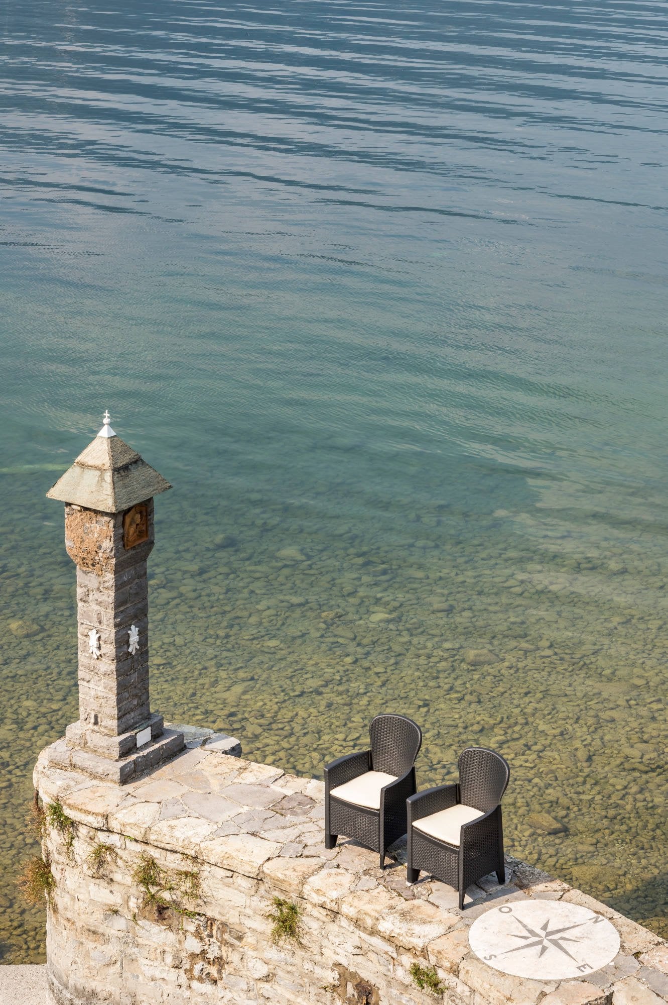 Sedia da esterno Amilton, Seduta da giardino, Poltrona outdoor effetto rattan, 100 % Made in Italy, Cm 60x58h89, Antracite