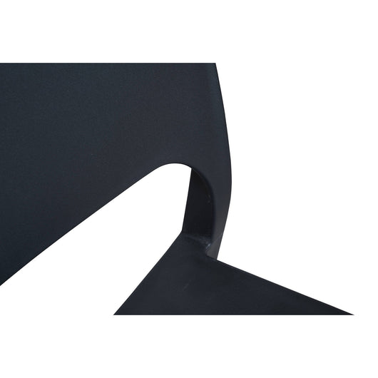 Sedia da esterno Cereseto, Seduta da giardino, Sedia per tavolo da pranzo, Poltrona outdoor, 100 % Made in Italy, Cm 46x52h83, Antracite