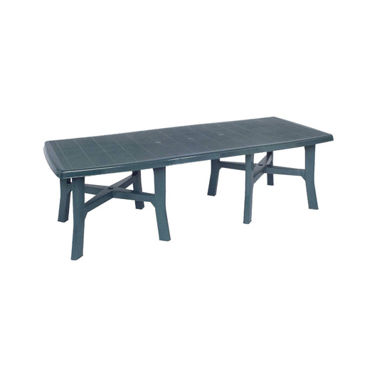 Tavolo da esterno Adonas, Tavolo allungabile da pranzo, Tavolo rettangolare da giardino multiuso, 100% Made in Italy, Cm 160x90h72, Verde