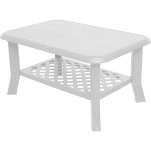 Tavolo da Esterno 4 Posti, 90x60x46h cm Bianco