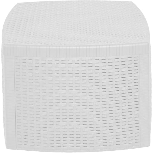 Tavolino da Esterno 2 Posti, 53x53x40h cm Bianco