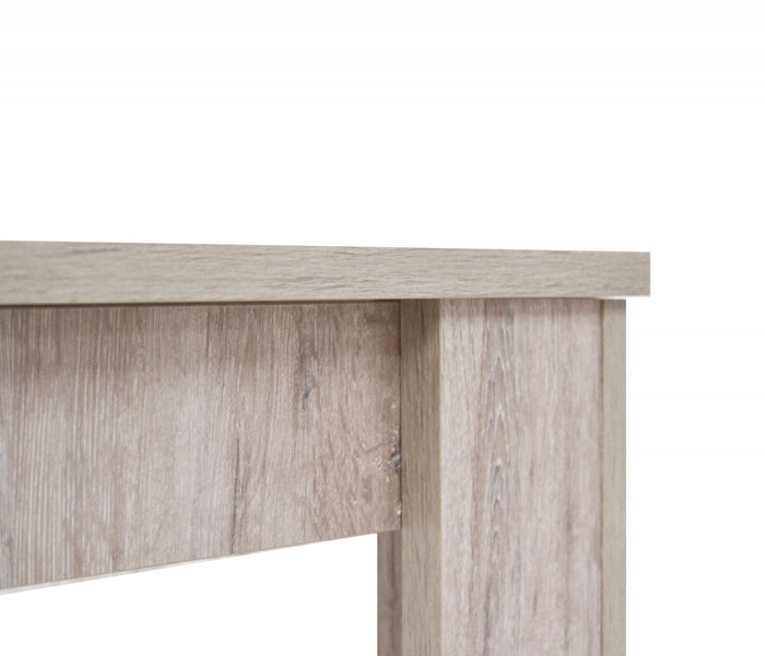 Tavolo allungabile 0, Tavolo da pranzo estensibile, Consolle multiuso con allunghe, Cm 140x88h75, Rovere