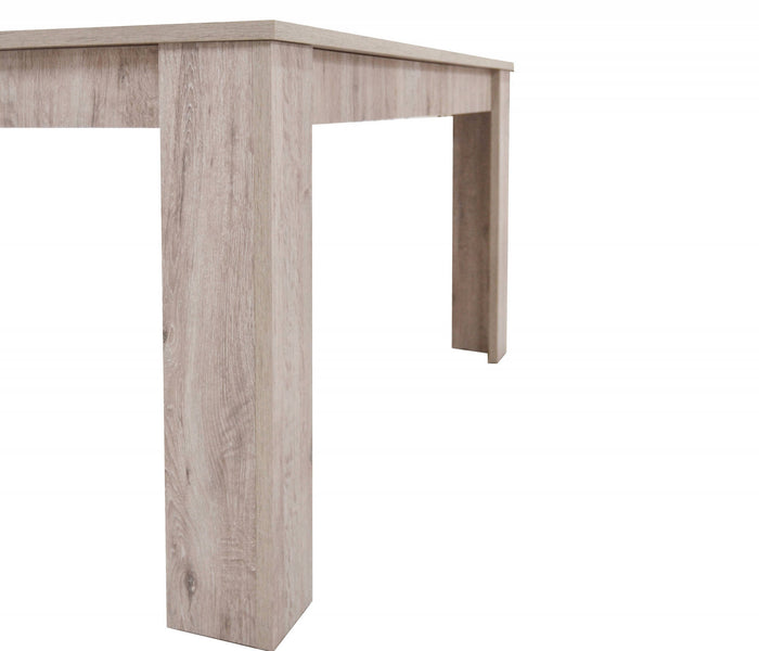 Tavolo allungabile 0, Tavolo da pranzo estensibile, Consolle multiuso con allunghe, Cm 140x88h75, Rovere