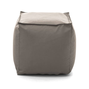 Pouf Aron, Pouf multifunzione, 100% Made in Italy, Poltroncina relax in tessuto imbottito, cm 45x45h45, Tortora