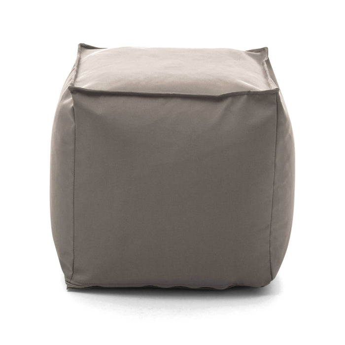 Pouf Aron, Pouf multifunzione, 100% Made in Italy, Poltroncina relax in tessuto imbottito, cm 45x45h45, Tortora