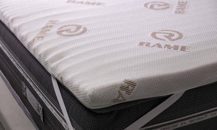 Topper matrimoniale Afella, Topper rinnova materasso sfoderabile in Memory Foam e fibre di Rame, 100% Made in Italy, Antiacaro e Anallergico, cm 160x190 h5