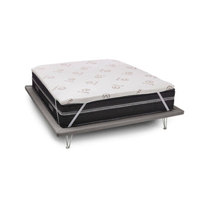 Topper matrimoniale Afella, Topper rinnova materasso sfoderabile in Memory Foam e fibre di Rame, 100% Made in Italy, Antiacaro e Anallergico, cm 160x190 h5