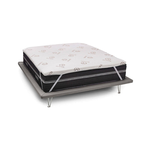 Topper matrimoniale Afella, Topper rinnova materasso sfoderabile in Memory Foam e fibre di Rame, 100% Made in Italy, Antiacaro e Anallergico, cm 160x190 h5