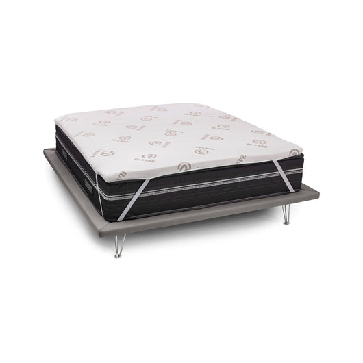 Topper matrimoniale Afella, Topper rinnova materasso sfoderabile in Memory Foam e fibre di Rame, 100% Made in Italy, Antiacaro e Anallergico, cm 160x200 h5