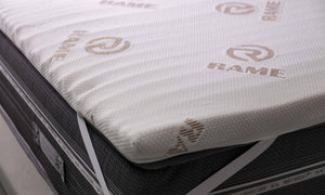 Topper singolo Ando, Topper rinnova materasso sfoderabile in Memory Foam e fibre di Rame, 100% Made in Italy, Antiacaro e Anallergico, cm 80x190 h5