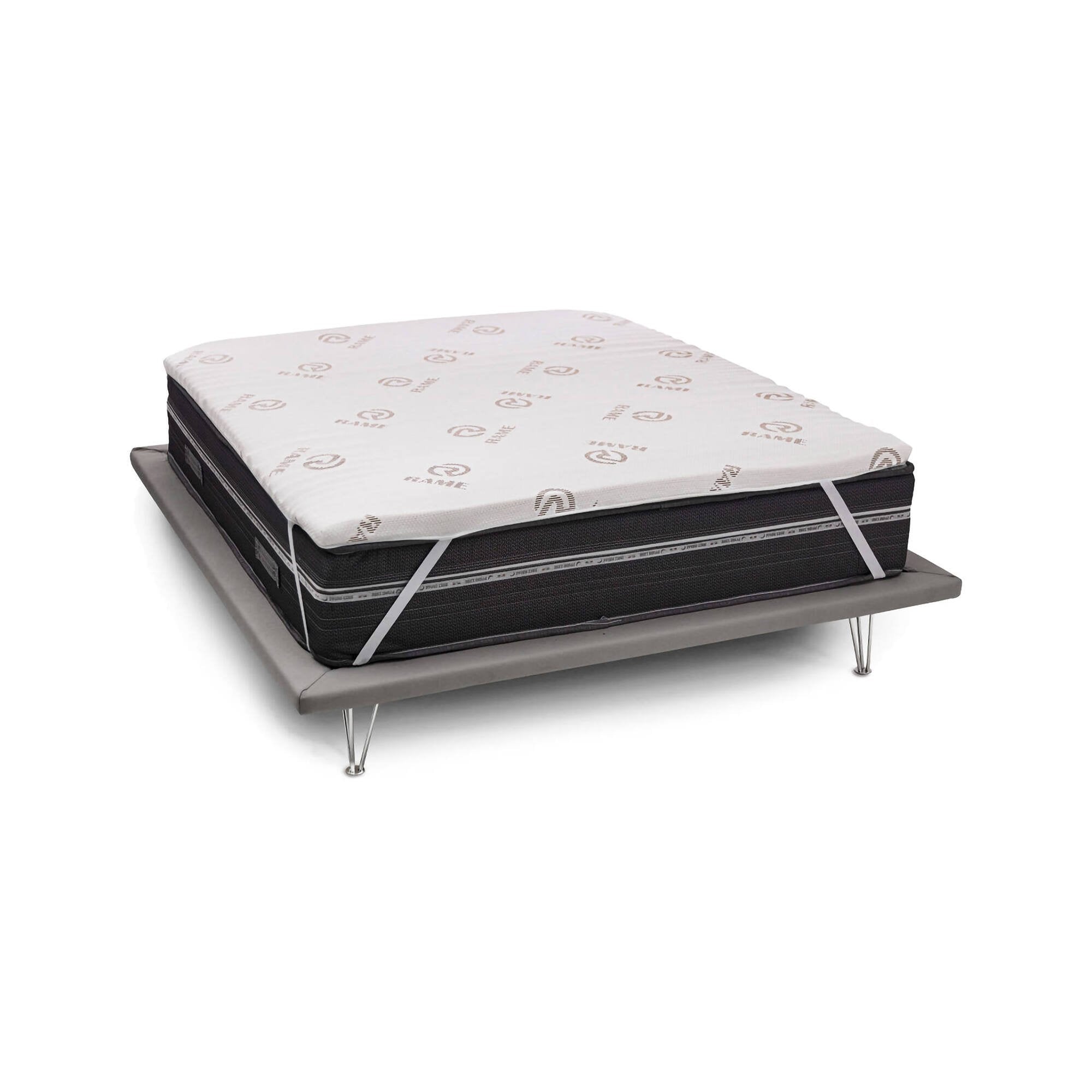 Topper singolo Ando, Topper rinnova materasso sfoderabile in Memory Foam e fibre di Rame, 100% Made in Italy, Antiacaro e Anallergico, cm 80x190 h5