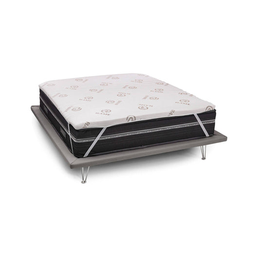 Topper singolo Ando, Topper rinnova materasso sfoderabile in Memory Foam e fibre di Rame, 100% Made in Italy, Antiacaro e Anallergico, cm 80x190 h5