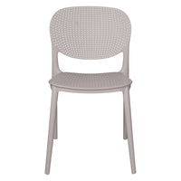 Sedia CastellPl, Sedia moderna in polipropilene, sedia da esterno, Ideale per sala da pranzo, cucina o salotto, Cm 46x51h82, Bianco