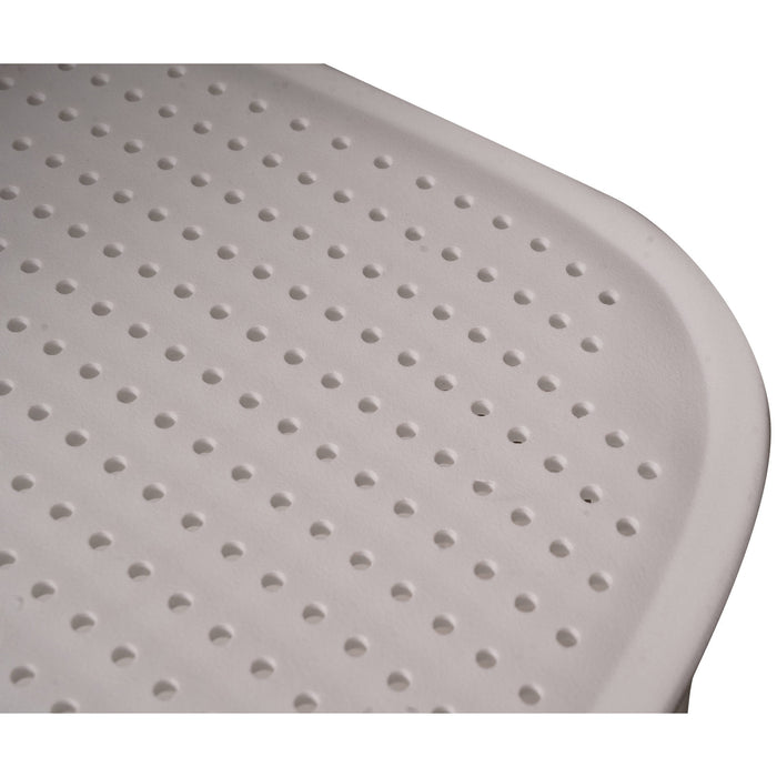 Sedia CastellPl, Sedia moderna in polipropilene, sedia da esterno, Ideale per sala da pranzo, cucina o salotto, Cm 46x51h82, Bianco