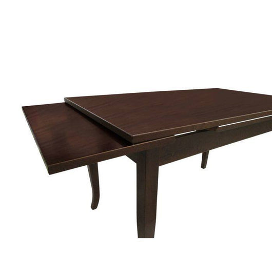 Tavolo allungabile 0, Tavolo da pranzo estensibile, Consolle multiuso con allunghe, Noce, Cm 140x85h79