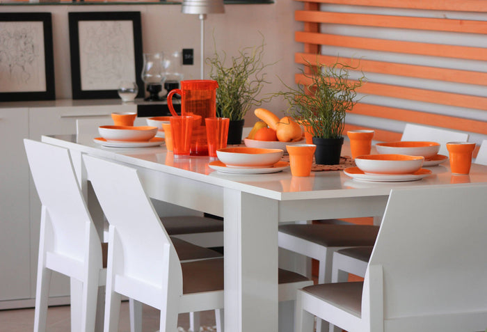 Tavolo allungabile Abudula, Tavolo per sala da pranzo allungabile, Tavolo da pranzo estensibile con allunga, cm 140/190x90h78, Bianco