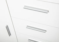 Madia Dlangasqu, Credenza 4 Cassetti, 94x86x40h cm Bianco