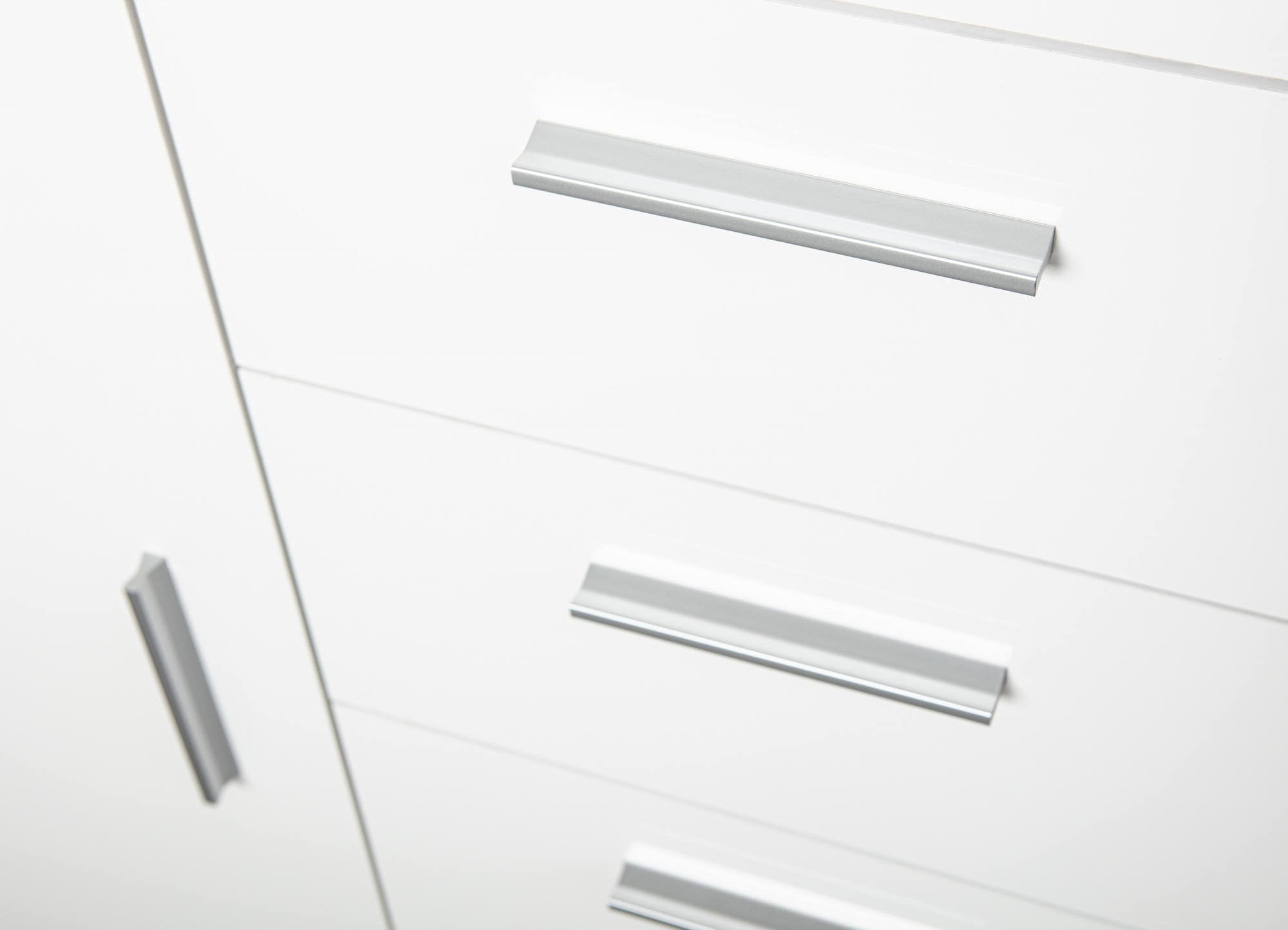 Madia Dlangasqu, Credenza 4 Cassetti, 94x86x40h cm Bianco