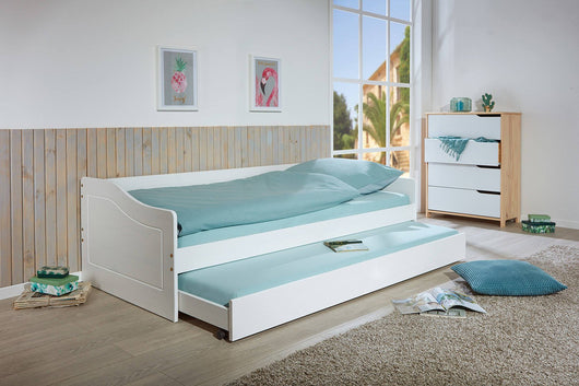 Dbecki, Letto Singolo Contenitore, Bianco
