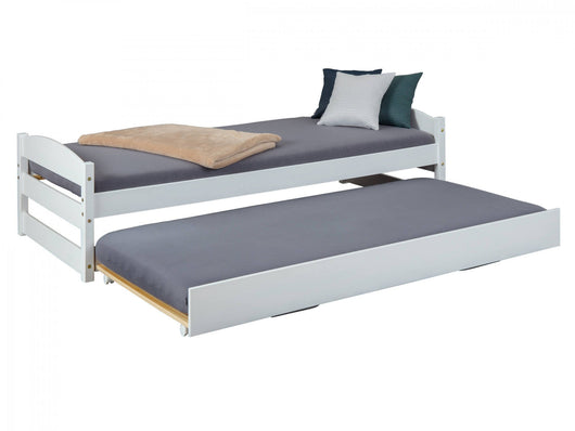 Diwabuch, Letto Singolo Contenitore, Bianco