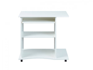 Mini ufficio con Dpayto, in laminato bianco, cm, 80x50x75