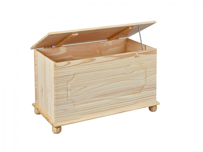 Panca Dtheegal, in pino massello color naturale, cm 89x47x53