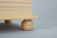 Panca Dtheegal, in pino massello color naturale, cm 89x47x53