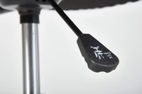 Poltrona ufficio con Dbarkle, regolabile in altezza, color bianco e nero, cm 55x54.5x85-95