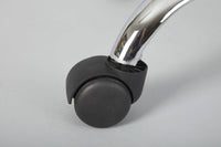 Poltrona ufficio con Dbarkle, regolabile in altezza, color bianco e nero, cm 55x54.5x85-95