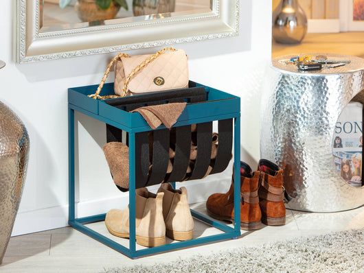 Dwilkin, Tavolino da Salotto Forma Quadrata, 35x40x35h cm blu